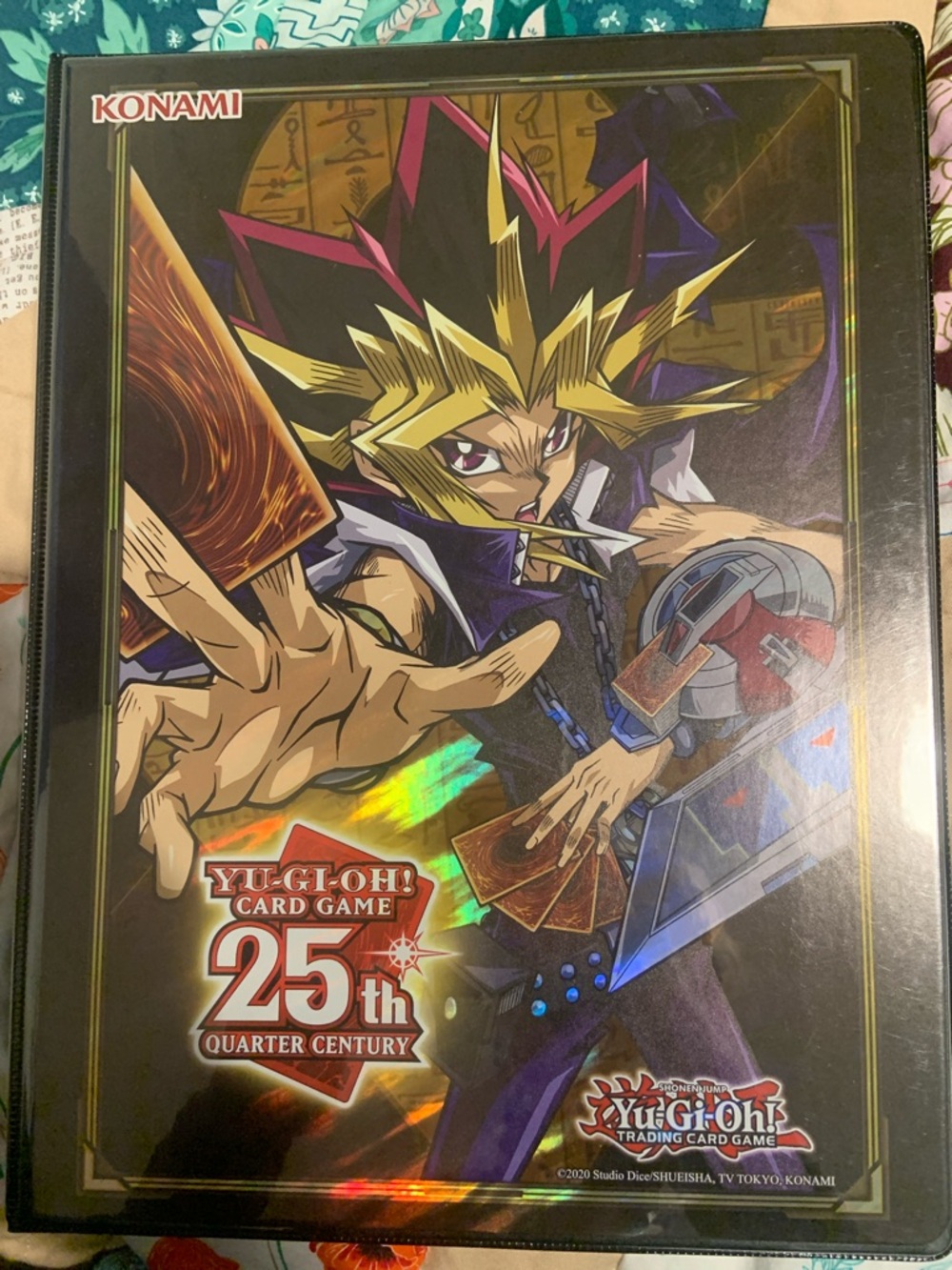 Konami Yu-Gi-Oh! 25th Anniversary Card Game Binder - Black and Multicolor
